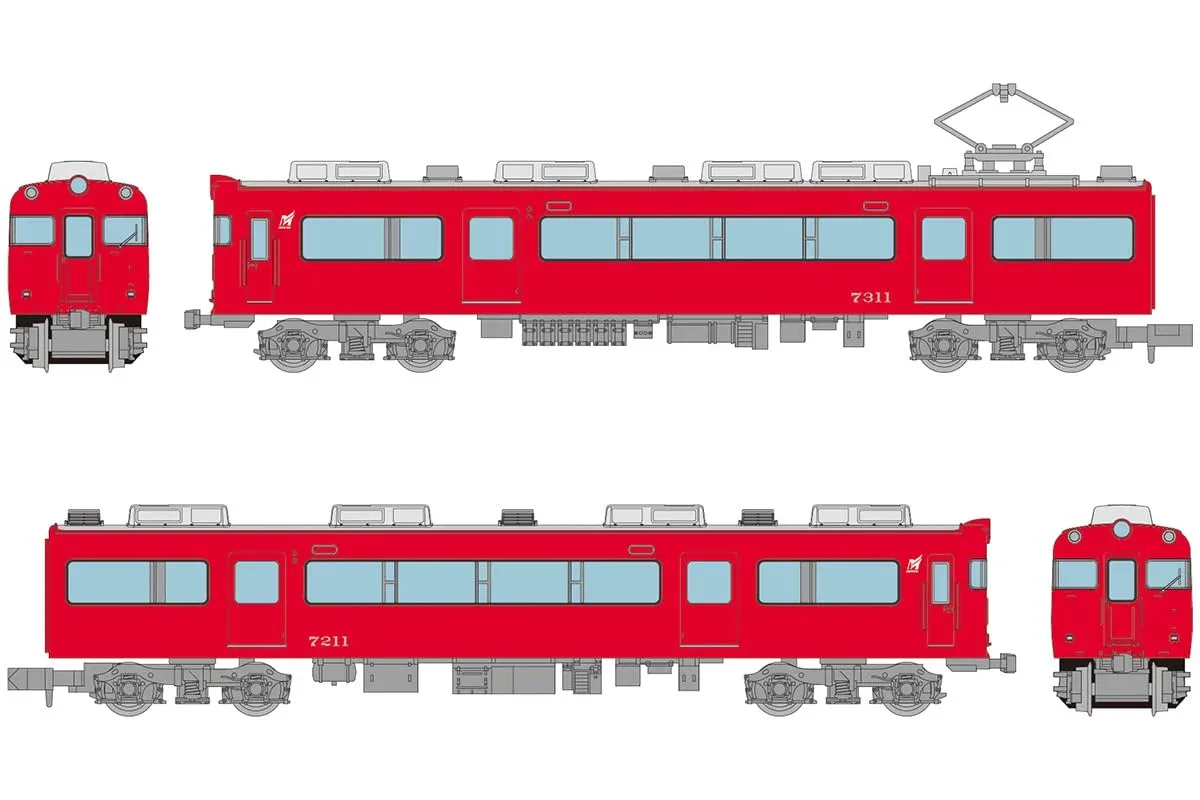 Tomytec Railway Collection Nagoya 7300 Series 2-Car Set Diorama Supplies 336679