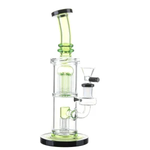 Twin Tree Chamber Perc Bong - 8in