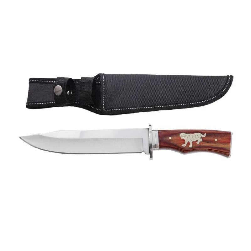 Xtreme - 12″ Jungle Stalker Bowie Knife - Tiger Inlay Edition