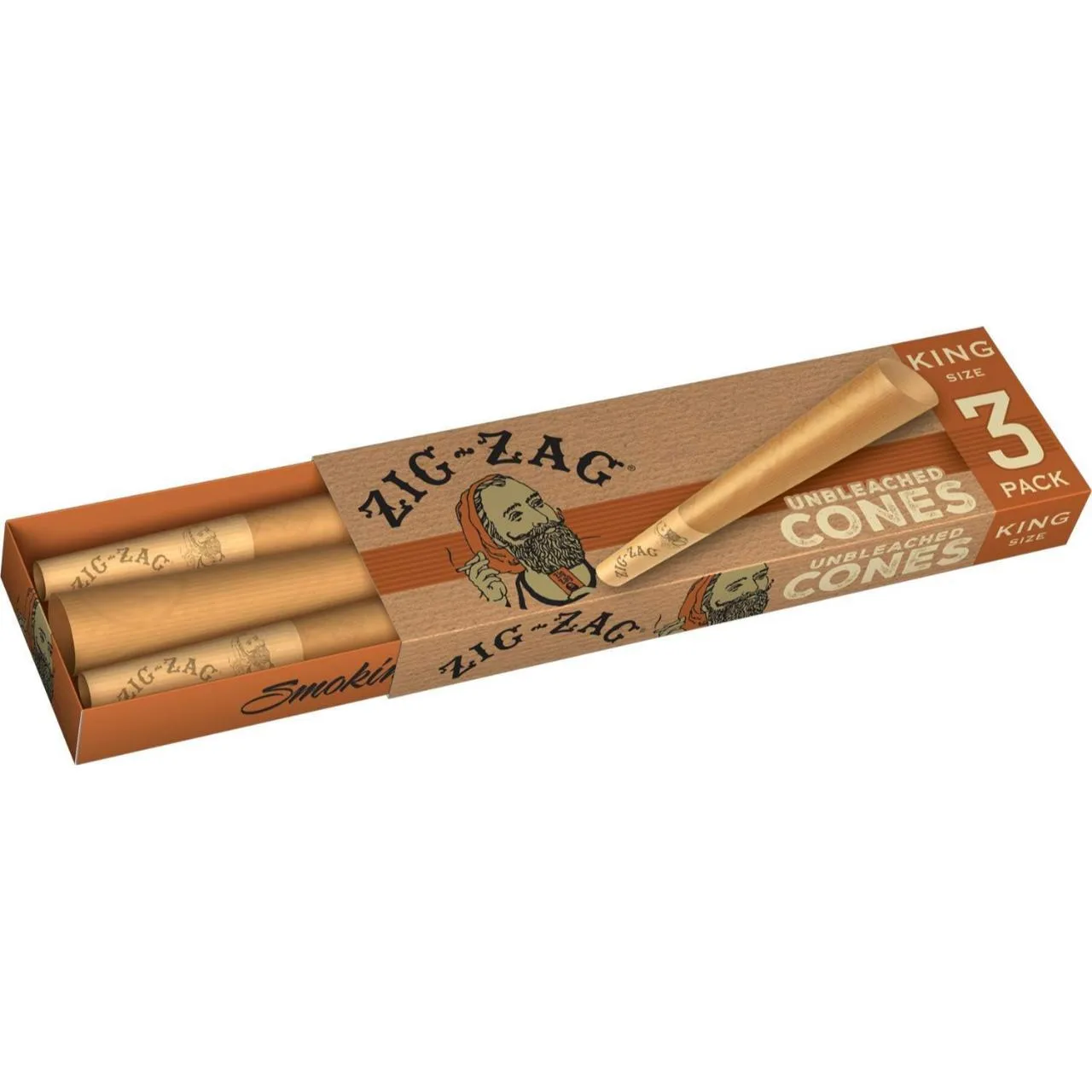 Zig Zag Cones King Size 1PK-3CT - Image 2